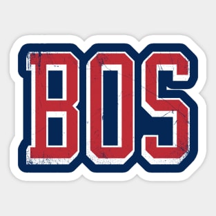 BOSton retro - Navy/Red Sticker